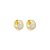Brinco argolinha gota zircônia ouro semijoia 25k05009 - Imagem 1