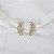 Brinco ear cuff folha zircônia ouro semijoia 25k08008 - Imagem 5