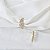 Brinco ear cuff folha zircônia ouro semijoia 25k08008 - Imagem 2