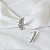 Brinco ear cuff folha zircônia ródio semijoia 25k08008 - Imagem 2