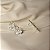 Brinco ear cuff flores zircônia ródio semijoia 26k03011 - Imagem 2