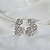 Brinco ear cuff flores zircônia ródio semijoia 26k03011 - Imagem 3