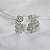 Brinco ear cuff flores zircônia ródio semijoia 26k03011 - Imagem 5