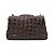 Mini bolsa Isla flap tressê gloss café ônix - Imagem 12