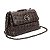 Mini bolsa Isla flap tressê gloss café ônix - Imagem 10