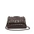 Mini bolsa Isla flap tressê gloss café ônix - Imagem 1