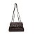 Mini bolsa Isla flap tressê gloss café ônix - Imagem 9