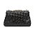 Mini bolsa Isla flap tressê gloss preto ouro - Imagem 4