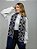 Pashimina cashmere bordado azul marinho - Imagem 2