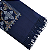 Pashimina cashmere bordado azul marinho - Imagem 1