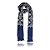 Pashimina cashmere bordado azul marinho - Imagem 1