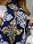Pashimina cashmere bordado azul marinho - Imagem 4