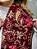 Pashimina cashmere bordado floral e paisley vermelho - Imagem 3