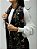 Pashimina cashmere bordado floral e paisley preto - Imagem 2