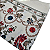 Pashimina cashmere bordado floral e paisley creme - Imagem 3
