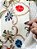Pashimina cashmere bordado floral e paisley creme - Imagem 3