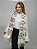 Pashimina cashmere bordado floral e paisley creme - Imagem 4
