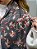 Pashimina cashmere bordado floral e paisley cinza - Imagem 3