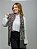 Pashimina cashmere bordado floral e paisley cinza - Imagem 4