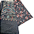 Pashimina cashmere bordado floral e paisley cinza - Imagem 3
