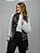 Pashimina cashmere bordado floral e paisley preto - Imagem 4