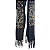 Pashimina cashmere bordado floral e paisley preto - Imagem 2