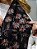 Pashimina cashmere bordado floral e paisley preto - Imagem 3