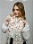 Pashimina cashmere bordado floral e paisley creme - Imagem 5