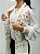 Pashimina cashmere bordado floral e paisley creme - Imagem 2