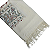 Pashimina cashmere bordado floral e paisley creme - Imagem 1