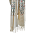 Pashimina cashmere bordado floral e paisley creme - Imagem 2