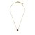 Colar Hector Albertazzi mini cristais carmim ouro vintage - Imagem 1