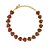 Colar Hector Albertazzi curto carmim ouro vintage - Imagem 1