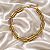 Colar Hector Albertazzi strass art déco ouro vintage - Imagem 1