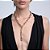 Colar Hector Albertazzi tie strass art déco ouro vintage - Imagem 2