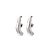 Brinco ear hook Bah Porto orgânico blend prata semijoia - Imagem 1