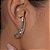 Brinco ear hook Bah Porto orgânico blend prata semijoia - Imagem 3