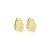 Brinco pressão folhinha ouro semijoia 7269005 - Imagem 1