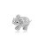 Broche elefante strass prateado 6373004 - Imagem 5
