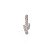 Broche cacto strass prateado 6373904 - Imagem 3