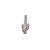 Broche cacto strass prateado 6373904 - Imagem 1
