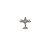 Broche avião strass prateado 6372604 - Imagem 1