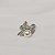 Broche laço pérola strass prateado - Imagem 2