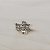 Broche laço pérola strass prateado - Imagem 3