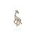 Broche girafa strass dourado 6373804 - Imagem 1