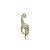 Broche girafa strass dourado 6373804 - Imagem 1