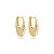 Brinco argolinha ouro semijoia 24k11018 - Imagem 1
