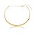 Kit colar brinco e bracelete liso ouro semijoia - Imagem 10