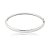 Kit colar brinco e bracelete liso ródio semijoia - Imagem 10
