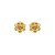 Brinco mini flor zircônia ouro semijoia 6819705 - Imagem 1